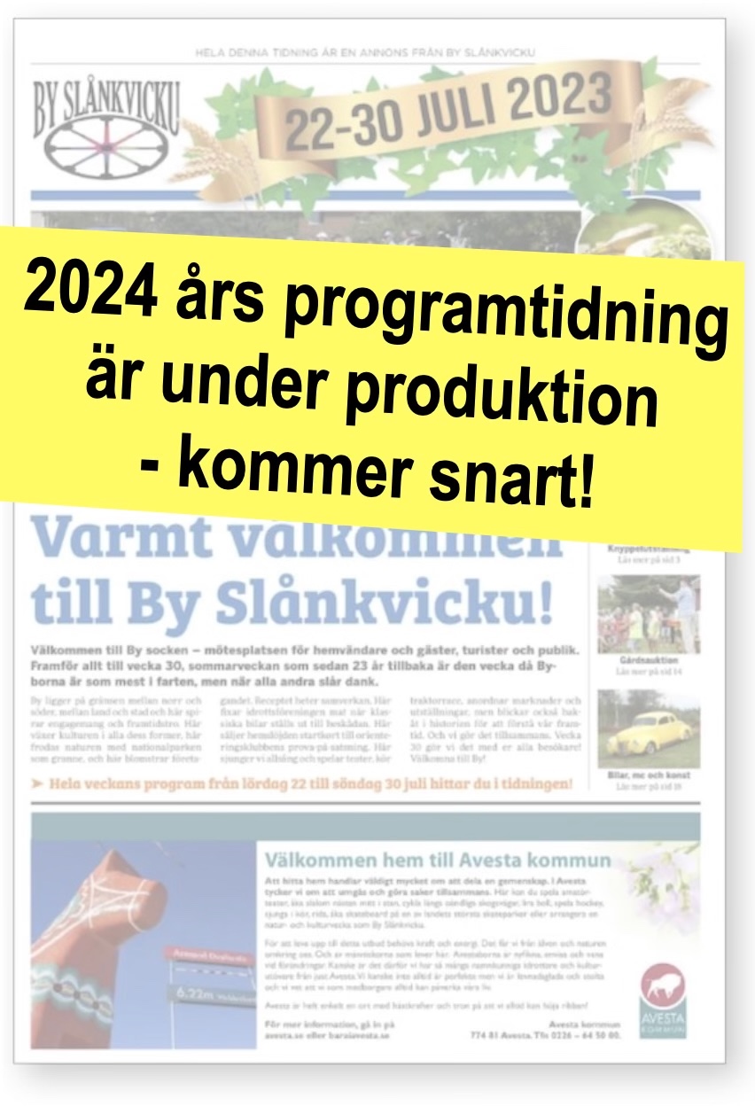 2024 års programtidning under produktion